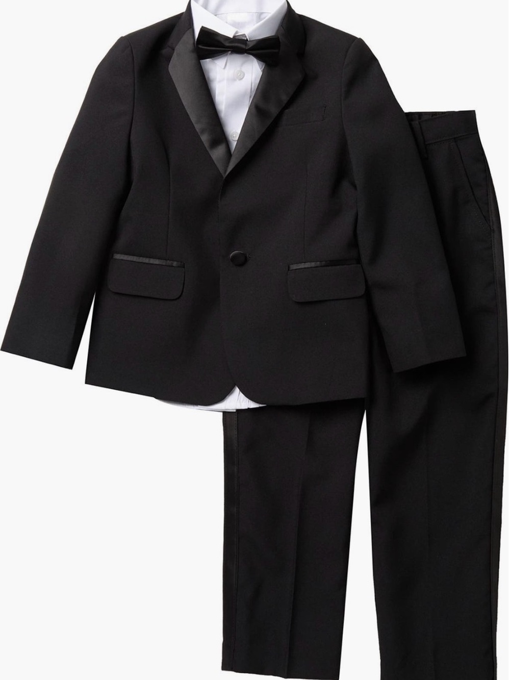 Nautica Boy's Black tuxedo jacket and pants size 7 NWT